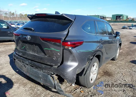 2022 Toyota Highlander Le z USA, uszkodzony, nr VIN 5TDBZRBH5NS589623